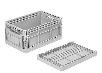 Clever-Retail-Box összecsukható konténer 600 x 400 x 285 mm - Műanyag összecsukható doboz e-kereskedelemhez - Clever-Retail-Box